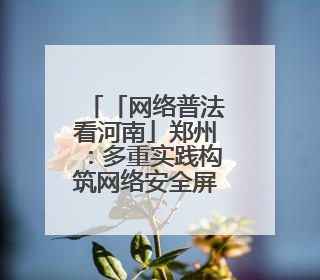 「网络普法看河南」郑州：多重实践构筑网络安全屏障