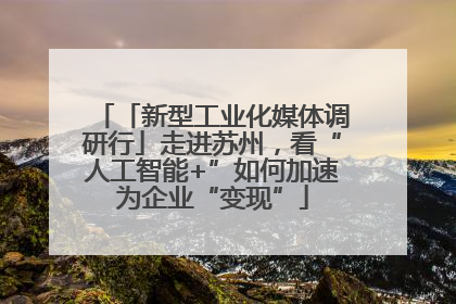 「新型工业化媒体调研行」走进苏州，看“人工智能+”如何加速为企业“变现”