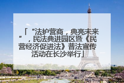 “法护营商，典亮未来”，民法典进园区暨《民营经济促进法》普法宣传活动在长沙举行