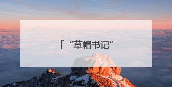 “草帽书记”的“一天”