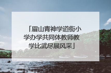 眉山青神学道街小学办学共同体教师教学比武尽展风采