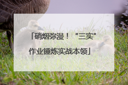 硝烟弥漫！“三实”作业锤炼实战本领
