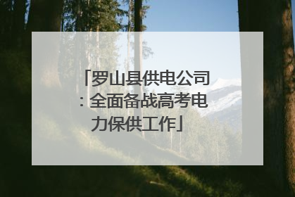 罗山县供电公司：全面备战高考电力保供工作
