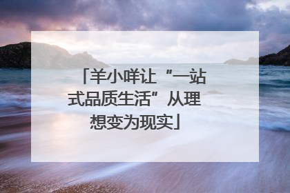 羊小咩让“一站式品质生活”从理想变为现实