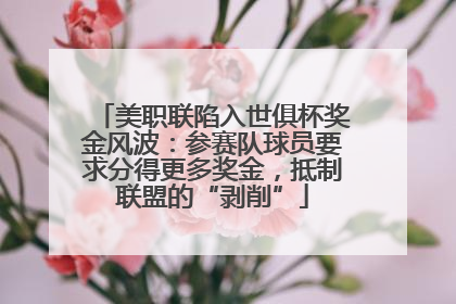 美职联陷入世俱杯奖金风波：参赛队球员要求分得更多奖金，抵制联盟的“剥削”