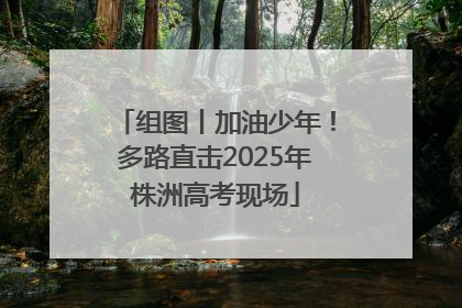 组图丨加油少年！多路直击2025年株洲高考现场