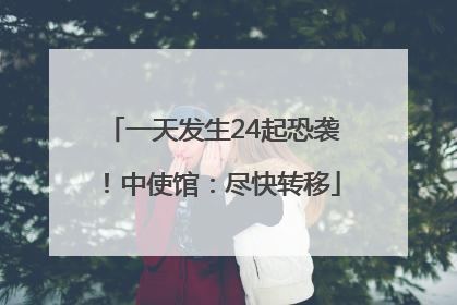 一天发生24起恐袭！中使馆：尽快转移