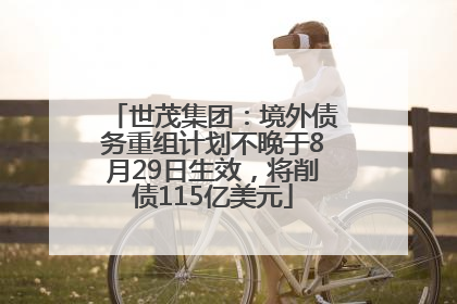 世茂集团：境外债务重组计划不晚于8月29日生效，将削债115亿美元