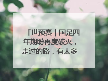 世预赛｜国足四年期盼再度破灭，走过的路，有太多的“意难平”