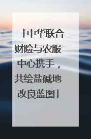 中华联合财险与农服中心携手，共绘盐碱地改良蓝图