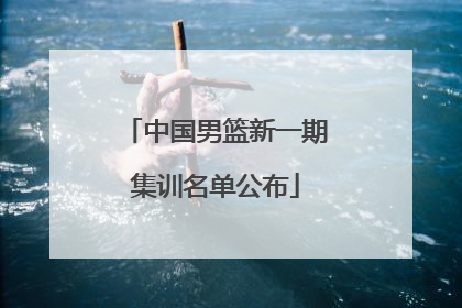 中国男篮新一期集训名单公布