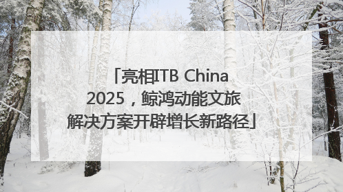 亮相ITB China 2025，鲸鸿动能文旅解决方案开辟增长新路径