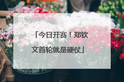 今日开赛！郑钦文首轮就是硬仗
