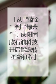 从“蓝金”到“绿金”：庆阳同欣石油科技开启能源转型新征程