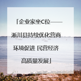 企业家坐C位——淅川县持续优化营商环境促进 民营经济高质量发展