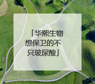 华熙生物想保卫的不只玻尿酸
