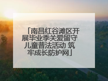 南昌红谷滩区开展毕业季关爱留守儿童普法活动 筑牢成长防护网