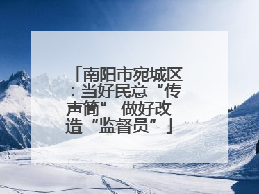 南阳市宛城区：当好民意“传声筒” 做好改造“监督员”