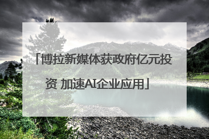 博拉新媒体获政府亿元投资 加速AI企业应用