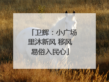 卫辉：小广场里沐新风 移风易俗入民心