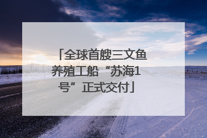 全球首艘三文鱼养殖工船“苏海1号”正式交付