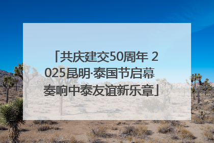 共庆建交50周年 2025昆明·泰国节启幕 奏响中泰友谊新乐章