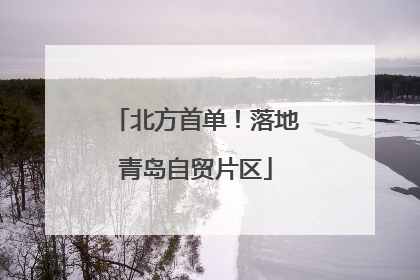 北方首单！落地青岛自贸片区