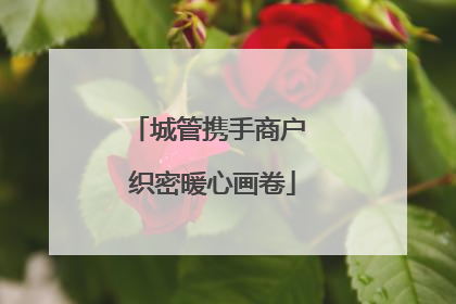 城管携手商户 织密暖心画卷