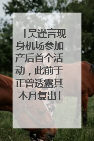 吴谨言现身机场参加产后首个活动，此前于正曾透露其本月复出