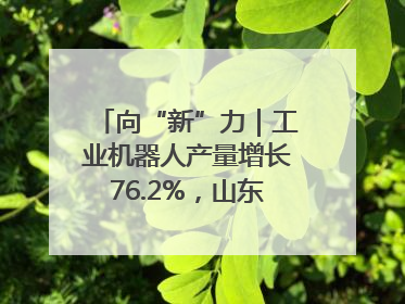 向“新”力｜工业机器人产量增长76.2%，山东因地制宜发展新质生产力