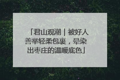 君山观潮｜被好人善举轻柔包裹，晕染出枣庄的温暖底色
