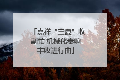 嘉祥“三夏”收割忙 机械化奏响丰收进行曲