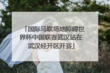 国际马联场地障碍世界杯中国联赛武汉站在武汉经开区开赛