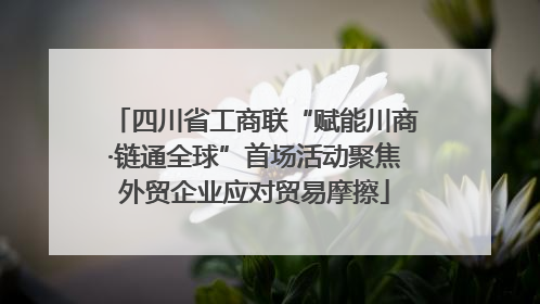 四川省工商联“赋能川商·链通全球”首场活动聚焦外贸企业应对贸易摩擦