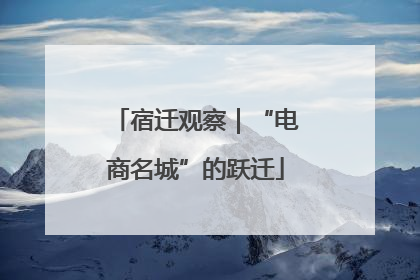 宿迁观察｜“电商名城”的跃迁
