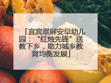 宜宾翠屏安阜幼儿园：“红烛先锋”送教下乡，助力城乡教育均衡发展