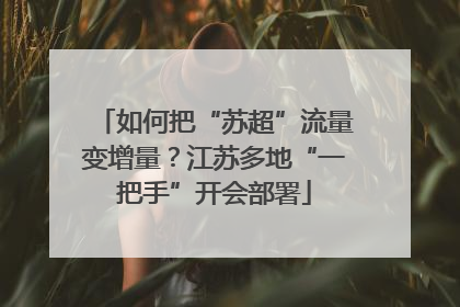 如何把“苏超”流量变增量？江苏多地“一把手”开会部署