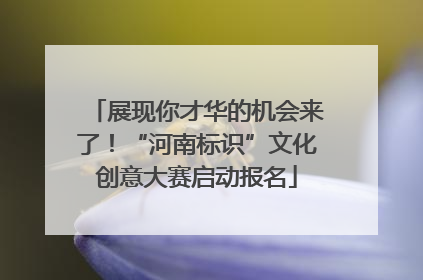 展现你才华的机会来了！“河南标识”文化创意大赛启动报名