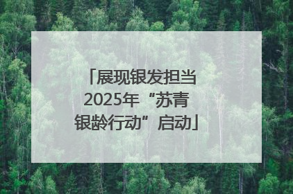 展现银发担当 2025年“苏青银龄行动”启动