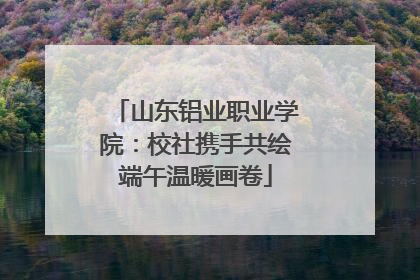 山东铝业职业学院：校社携手共绘端午温暖画卷