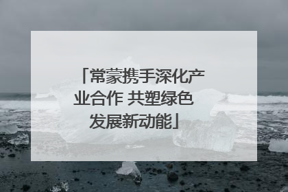 常蒙携手深化产业合作 共塑绿色发展新动能