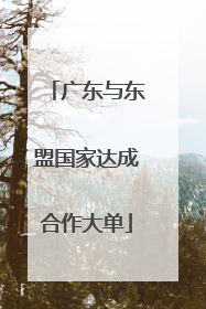 广东与东盟国家达成合作大单
