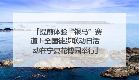 提前体验“银马”赛道！全国徒步联动日活动在宁夏花博园举行