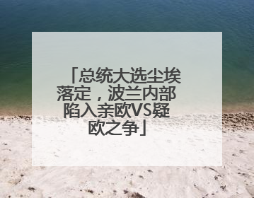 总统大选尘埃落定，波兰内部陷入亲欧VS疑欧之争