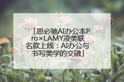 思必驰AI办公本Pro×LAMY凌美联名款上线：AI办公与书写美学的交融