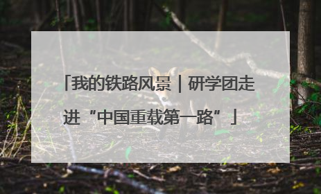 我的铁路风景｜研学团走进“中国重载第一路”