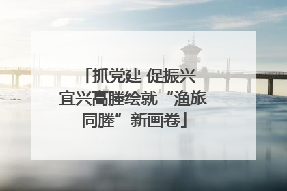 抓党建 促振兴 宜兴高塍绘就“渔旅同塍”新画卷
