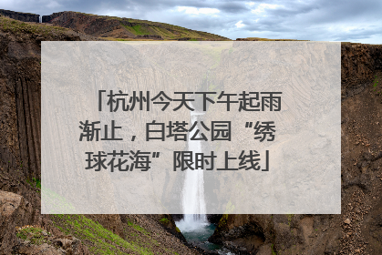 杭州今天下午起雨渐止，白塔公园“绣球花海”限时上线