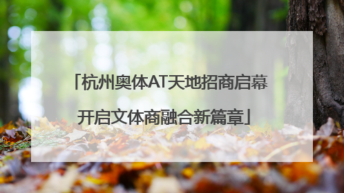 杭州奥体AT天地招商启幕 开启文体商融合新篇章