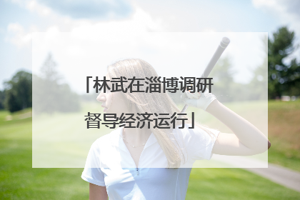 林武在淄博调研督导经济运行